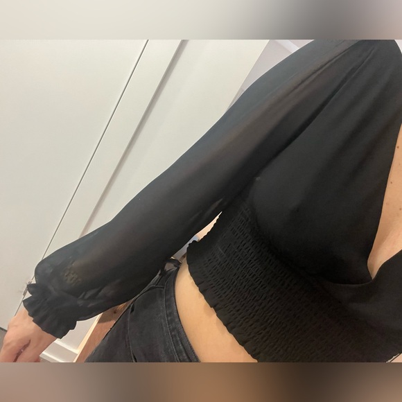 Wilfred crop top. Sheer and sinched - Picture 2 of 2